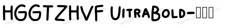 HGGTZHVF UitraBold字体转换